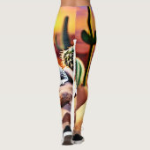 Leggings Belle léopard du désert Gecko Design (Dos)