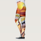 Leggings Belle léopard du désert Gecko Design (Gauche)