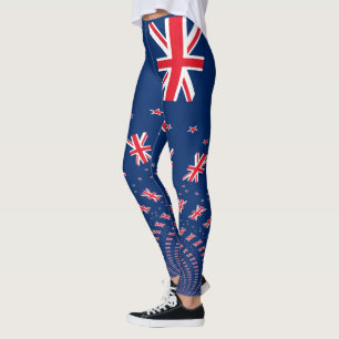 Leggings Belle Nouvelle-Zélande Drapeau Art Design
