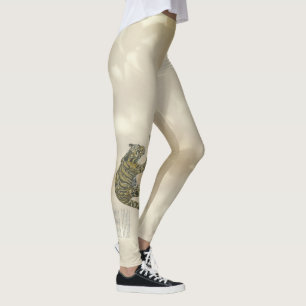 Leggings Belle oeuvre de léopard nuageux en voie de dispari