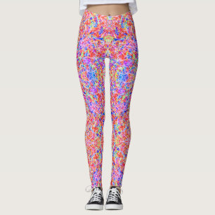 Leggings Belle peinture abstraite colorée