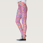 Leggings Belle peinture abstraite colorée (Gauche)