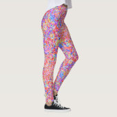 Leggings Belle peinture abstraite colorée (Droite)
