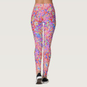Leggings Belle peinture abstraite colorée (Dos)