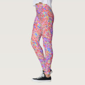 Leggings Belle peinture abstraite colorée (Gauche)