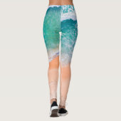 Leggings Belle plage de mer (Dos)