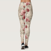 Leggings Belle romantique rose rose rose Vintage (Dos)