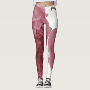 Leggings Belle rose avec une grande couleur rose et gouttes