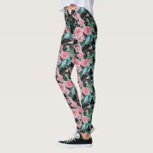 Leggings Belle Roses Roses Roses Vielles Petites Légendes r (Gauche)