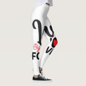Leggings Belle valentine rouge et blanc (Droite)