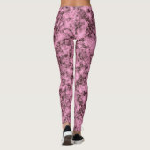 Leggings Belle veine rose marbre clair foncé (Dos)