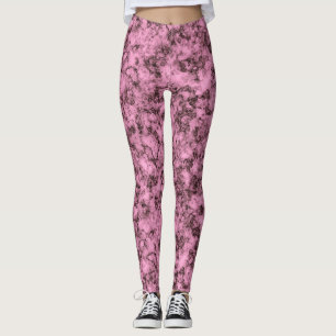 Leggings Belle veine rose marbre clair foncé