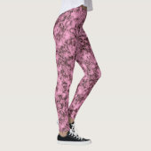 Leggings Belle veine rose marbre clair foncé (Droite)
