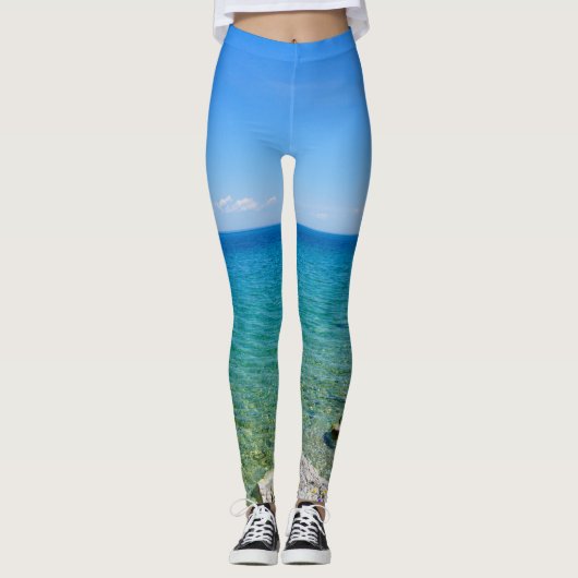 Leggings Belles Couleurs Du Lac Huron (Devant)