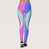 Leggings belles étoiles et coeur (Dos)