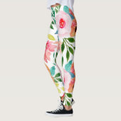 Leggings Belles fleurs à l'aquarelle (Gauche)