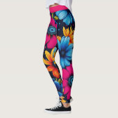 Leggings Belles fleurs et Roses sucrés (Gauche)