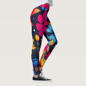 Leggings Belles fleurs et Roses sucrés (Droite)