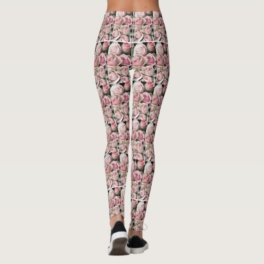 Leggings Belles guêtres de rose de rose (Dos)