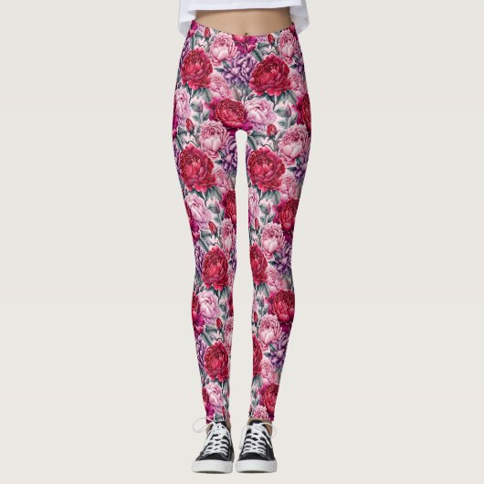 Leggings Belles Pivoines (Devant)