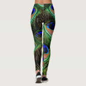 Leggings Belles plumes de paon (Dos)