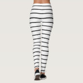 Leggings Belles rayures blanches noires (Dos)