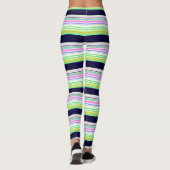 Leggings Belles rayures bleues (Dos)