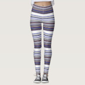 Leggings Belles rayures gris modernes (Devant)