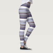 Leggings Belles rayures gris modernes (Droite)