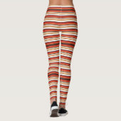 Leggings Belles rayures rouges brun (Dos)