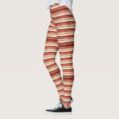 Leggings Belles rayures rouges brun (Gauche)