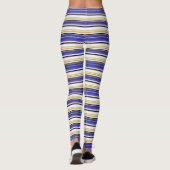 Leggings Belles rayures violettes blanches (Dos)