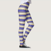 Leggings Belles rayures violettes blanches (Droite)