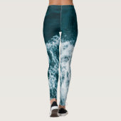 Leggings Belles vagues de mer (Dos)