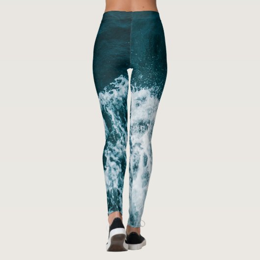 Leggings Belles vagues de mer (Dos)