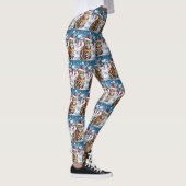 Leggings Bengal Chat hiver Wonderland Noël Joie (Droite)
