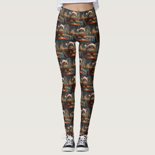 Leggings Bengale Roller Dessous de verre Noël (Devant)