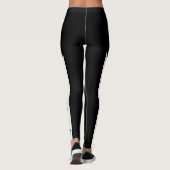 Leggings  Béni. Black White Modern Script Christian (Dos)