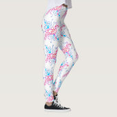 Leggings berger à fleurs rose et bleu (Droite)