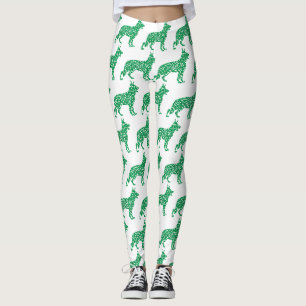 Leggings Berger allemand en Shamrock