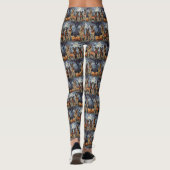 Leggings Berger allemand Halloween Éffrayant (Dos)
