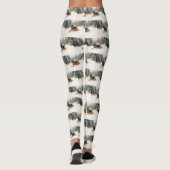 Leggings Berger allemand neige de Noël hiver (Dos)