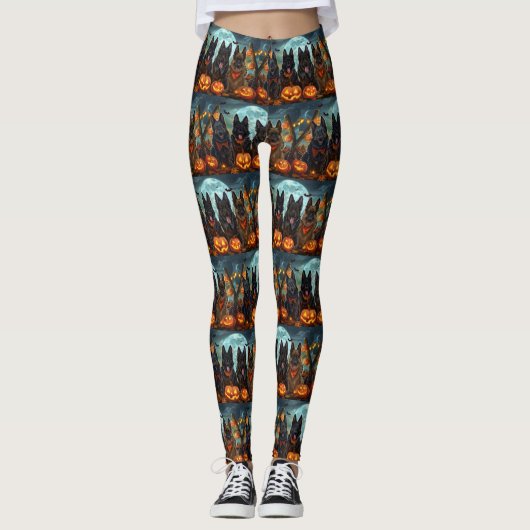 Leggings Berger belge Halloween Éffrayant (Devant)