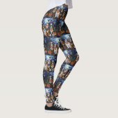 Leggings Bernedoodle Halloween Éffrayant (Droite)