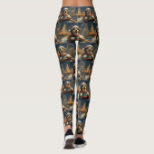 Leggings Bernedoodle Roller Dessous de verre Noël (Dos)