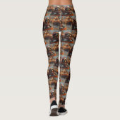 Leggings Bernois Mountain Dog Roller Dessous de verre Noël (Dos)