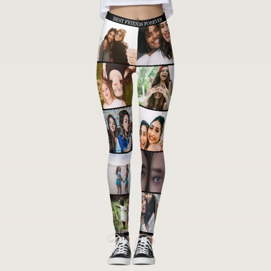 Leggings Best Friend Custom Photo Collage créez votre propr (Devant)