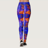 Leggings Bête bleue Courir le feu (Dos)