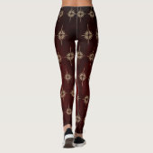Leggings BETHLEHEM STAR Noël Nativité Motif Mahogany (Dos)