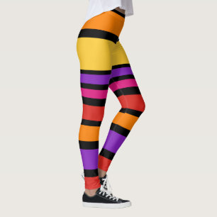 Leggings BG Stripes couleur Motif I + votre arrière - plan